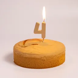 Fotografie – 4 - zlatá číslicová svíčka (4,5cm)  (2/2)
