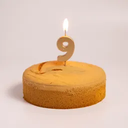 Fotografie – 9 - zlatá číslicová svíčka (4,5cm)  (2/2)