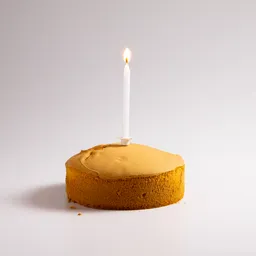 Fotografie – Dortová svíčka bílá 10 cm (2/2)