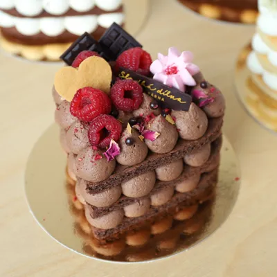 Fotografie – Nadýchané srdíčko - čokoládový s malinami