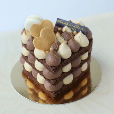 Fotografie – Nadýchané srdíčko - čokoládový se slaným karamelem