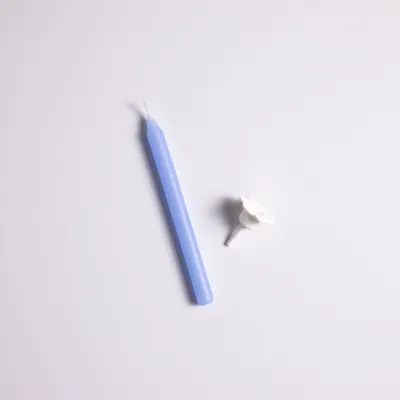 Fotografie – Dortová svíčka modrá, 10 cm
