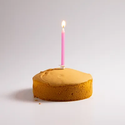 Fotografie – Dortová svíčka růžová, 10 cm