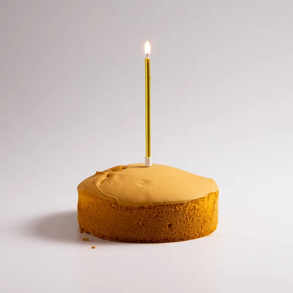 Fotografie – Dortové svíčky zlaté, 13,5 cm - 6 ks (2/2)